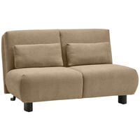 SCHLAFSOFA Flachgewebe Braun  - Schwarz/Braun, KONVENTIONELL, Textil/Metall (150/85/100cm) - Carryhome