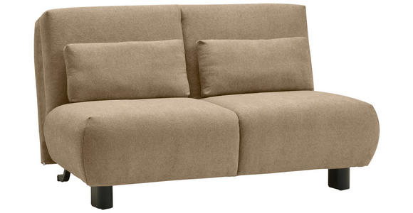 SCHLAFSOFA Flachgewebe Braun  - Schwarz/Braun, KONVENTIONELL, Textil/Metall (150/85/100cm) - Carryhome