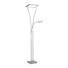 LED-STEHLEUCHTE - Platinfarben/Alufarben, Design, Kunststoff/Metall (31,5/31,5/195cm)