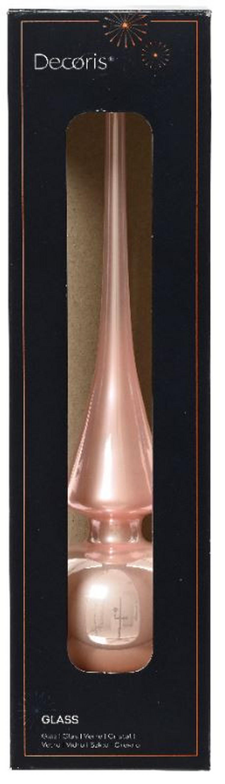 CHRISTBAUMSPITZE  - Pink, Basics, Glas (8/7/28cm)
