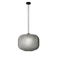 HÄNGELEUCHTE 40/150 cm  - Dunkelgrau/Schwarz, LIFESTYLE, Glas/Metall (40/150cm)