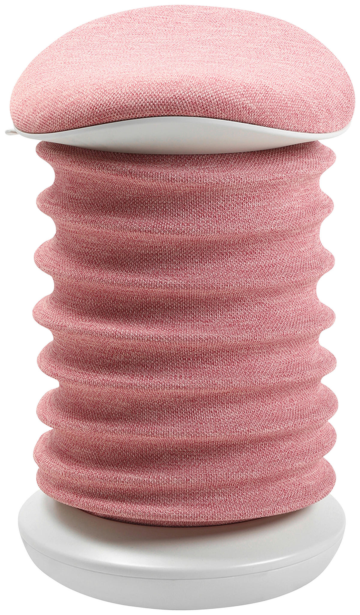 BÜROHOCKER 37,5/53-64/36 cm  - Rosa/Weiß, Design, Kunststoff/Textil (37,5/53-64/36cm) - Topstar