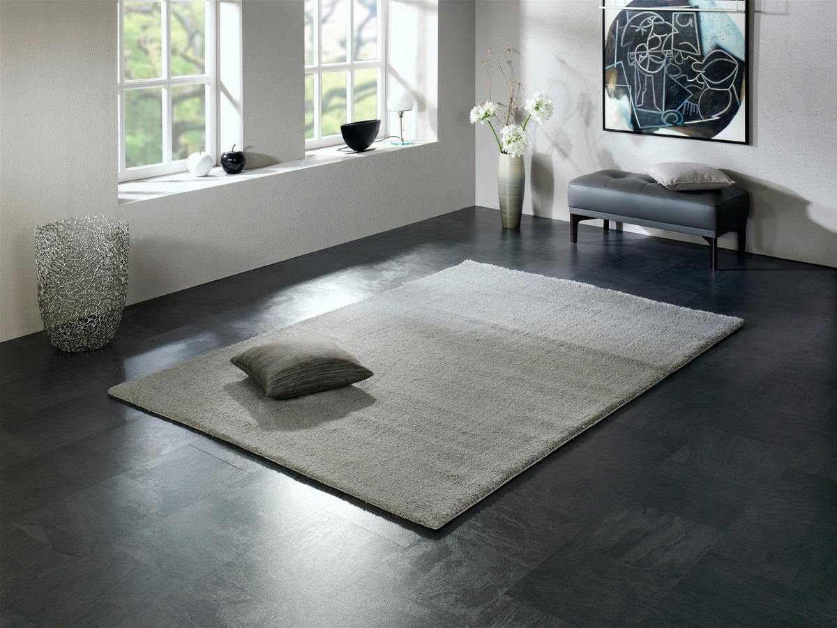 WEBTEPPICH 65/130 cm Sunshine Grau  - Grau, Basics, Textil (65/130cm) - Novel
