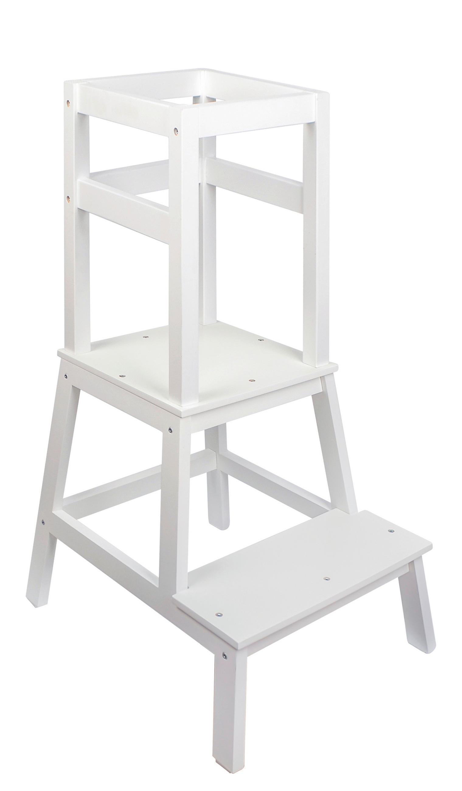 LERNTURM - Weiss, Basics, Holz (50,5/91,8/42cm) - My Baby Lou