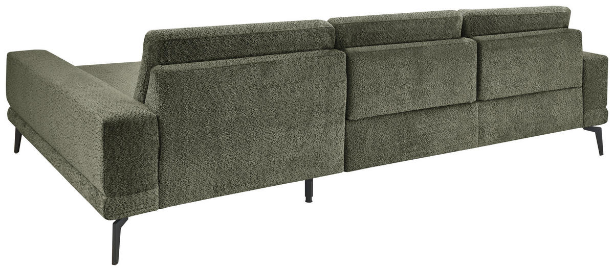 Freisteller von SetOne by Musterring ECKSOFA Olivgrün Chenille.