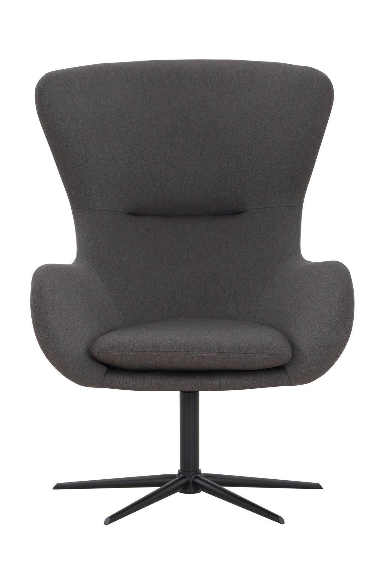 SESSEL in Webstoff Dunkelgrau  - Dunkelgrau/Schwarz, MODERN, Textil/Metall (78/99/82cm) - Livetastic
