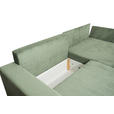 CloseUp von Carryhome ECKSOFA Olivgrün Cord.