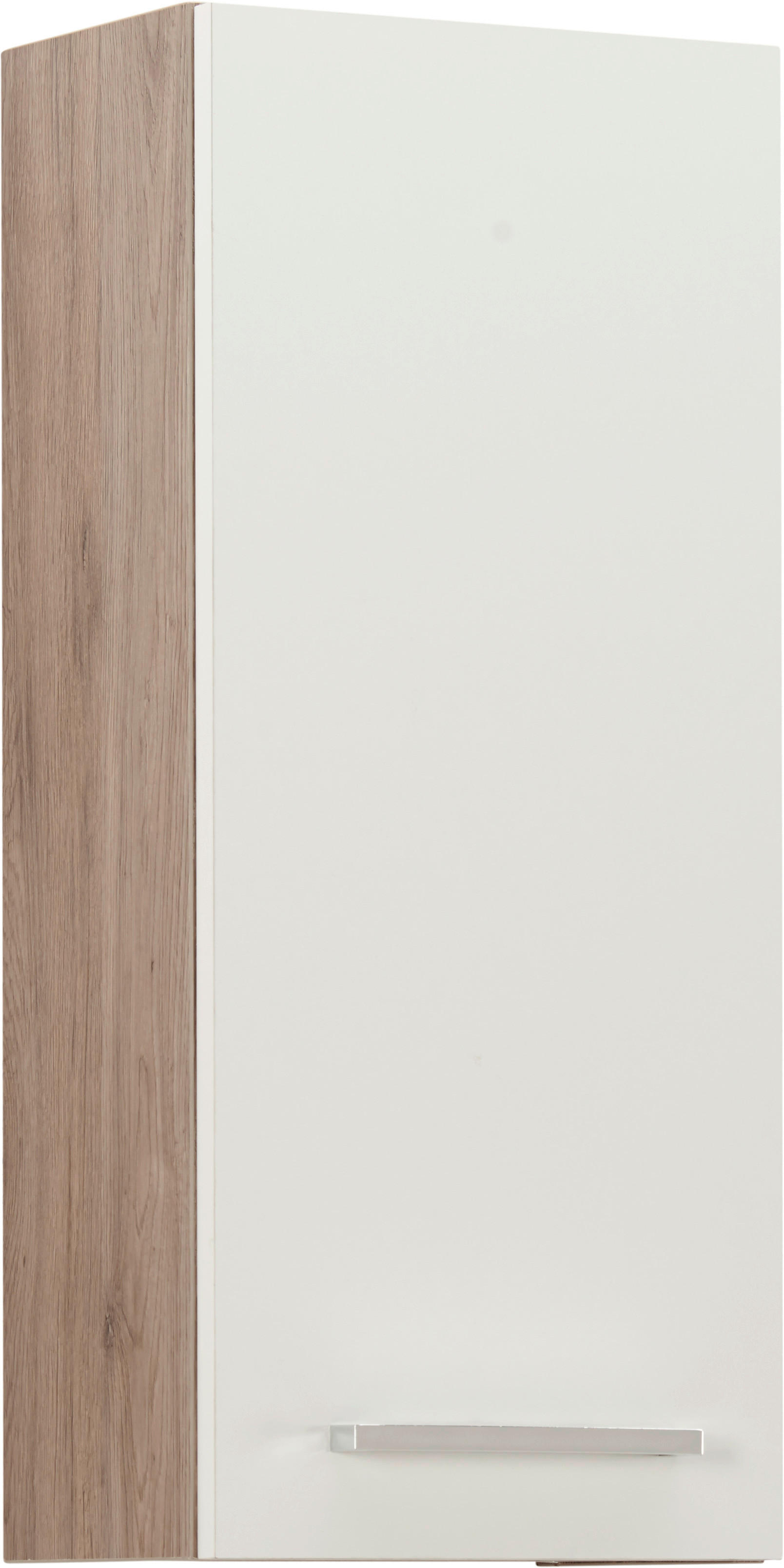 DULAP SUSPENDAT 30/70/20 cm  - alb/culoare crom, Design, metal/material pe bază de lemn (30/70/20cm) - Xora
