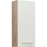 HÄNGESCHRANK 30/70/20 cm  - Chromfarben/Eichefarben, KONVENTIONELL, Holzwerkstoff/Metall (30/70/20cm) - Carryhome