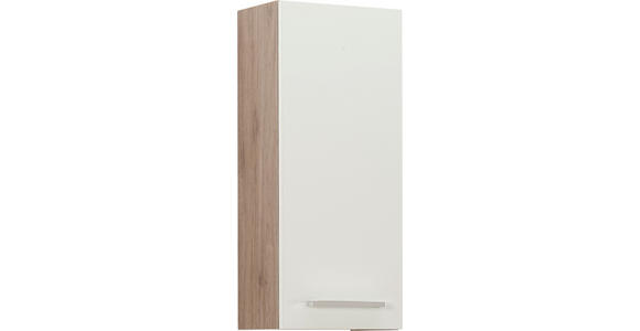 HÄNGESCHRANK 30/70/20 cm - Chromfarben/Eichefarben, KONVENTIONELL, Holzwerkstoff/Metall (30/70/20cm) - Carryhome