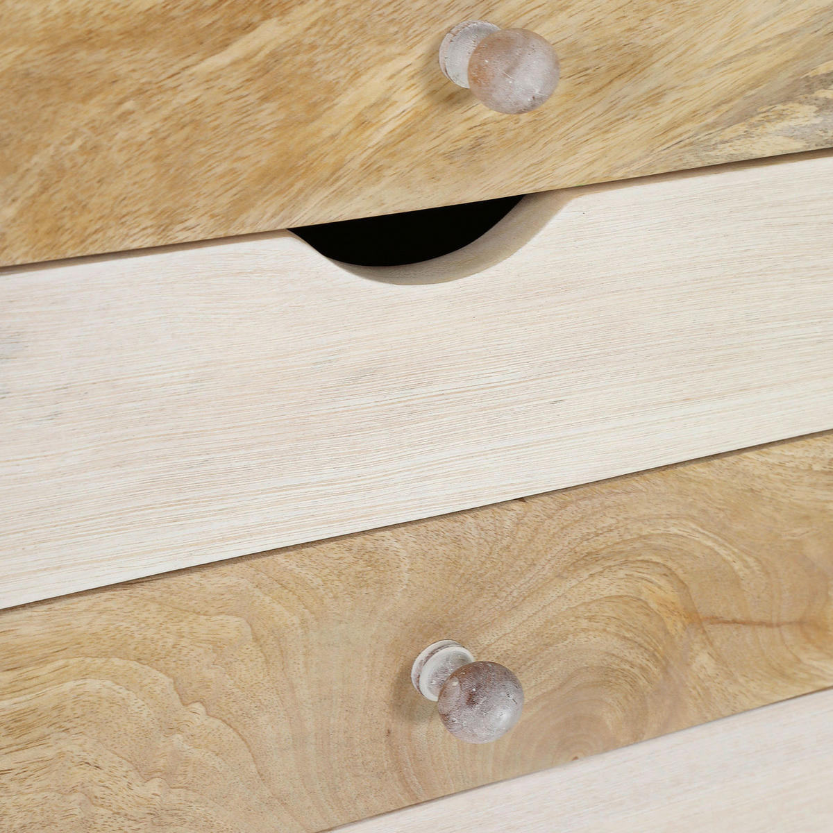 KOMMODE Kata  in 70/80/41 cm  - Naturfarben/Weiß, Design, Holz (70/80/41cm) - Landscape