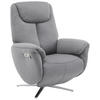 MASSAGESESSEL Webstoff Grau    - Chromfarben/Grau, Design, Textil/Metall (79/110/85cm) - Livetastic