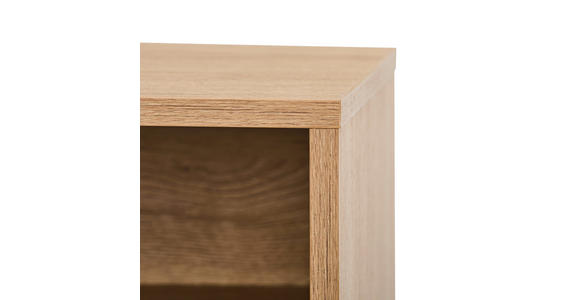 NACHTKÄSTCHEN in Eichefarben  - Eichefarben/Schwarz, Design, Holz/Holzwerkstoff (50/51/40cm) - Xora