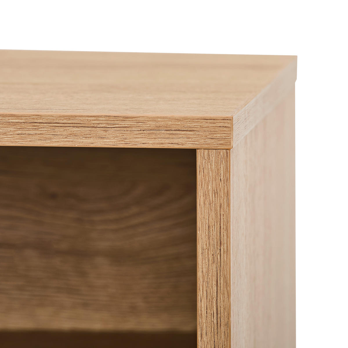 NACHTTISCH 50/51/40 cm  Eichefarben  - Eichefarben/Schwarz, Design, Holz/Holzwerkstoff (50/51/40cm) - Xora