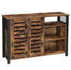 SIDEBOARD INDUSTRIE-DESIGN Braun, Schwarz Einlegeböden  - Schwarz/Braun, Trend, Holzwerkstoff/Metall (110/75/33cm) - Boxxx