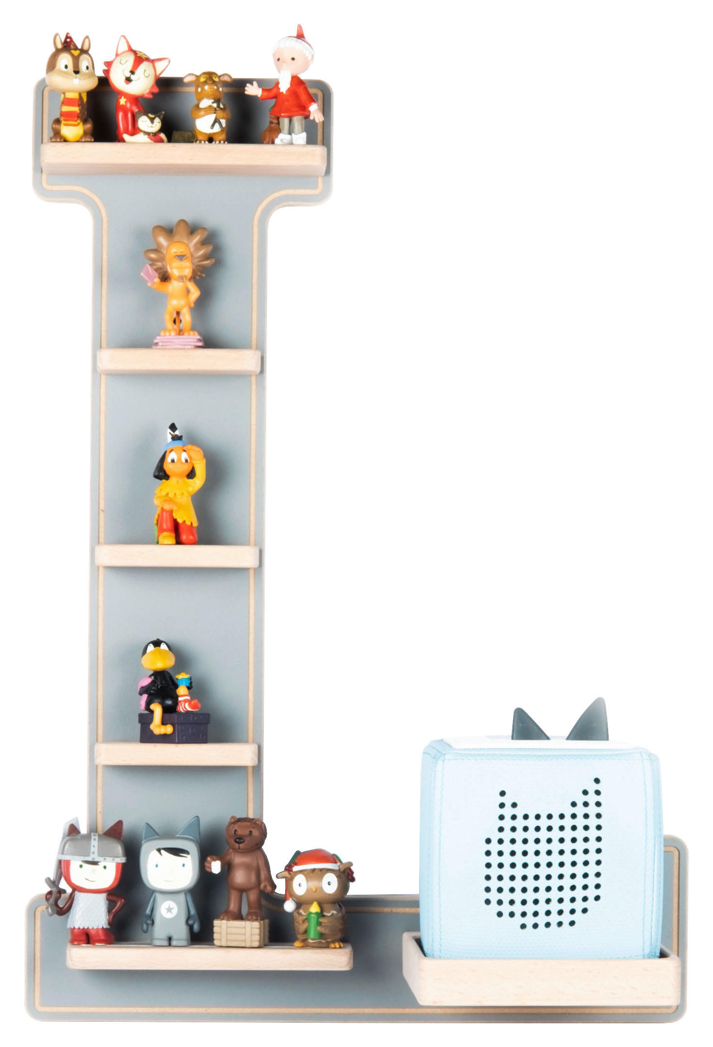 KINDERREGAL  - Grau, Modern, Holzwerkstoff (38/54/19cm) - MID.YOU