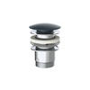 ABLAUFVENTIL  - Chromfarben/Schwarz, Basics, Metall (6,5cm) - Xora