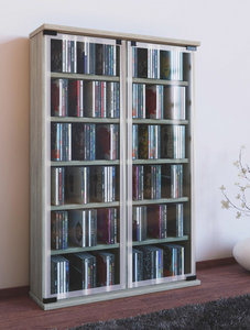 CD Regal mit Glastüren für 300 CDs hier bestellen CD Regal mit Glastüren für 300 CDs hier bestellen