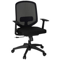 SNURRSTOL  i nätklädsel, flatväv svart  - svart, Modern, textil/plast (56/105/44cm) - MID.YOU