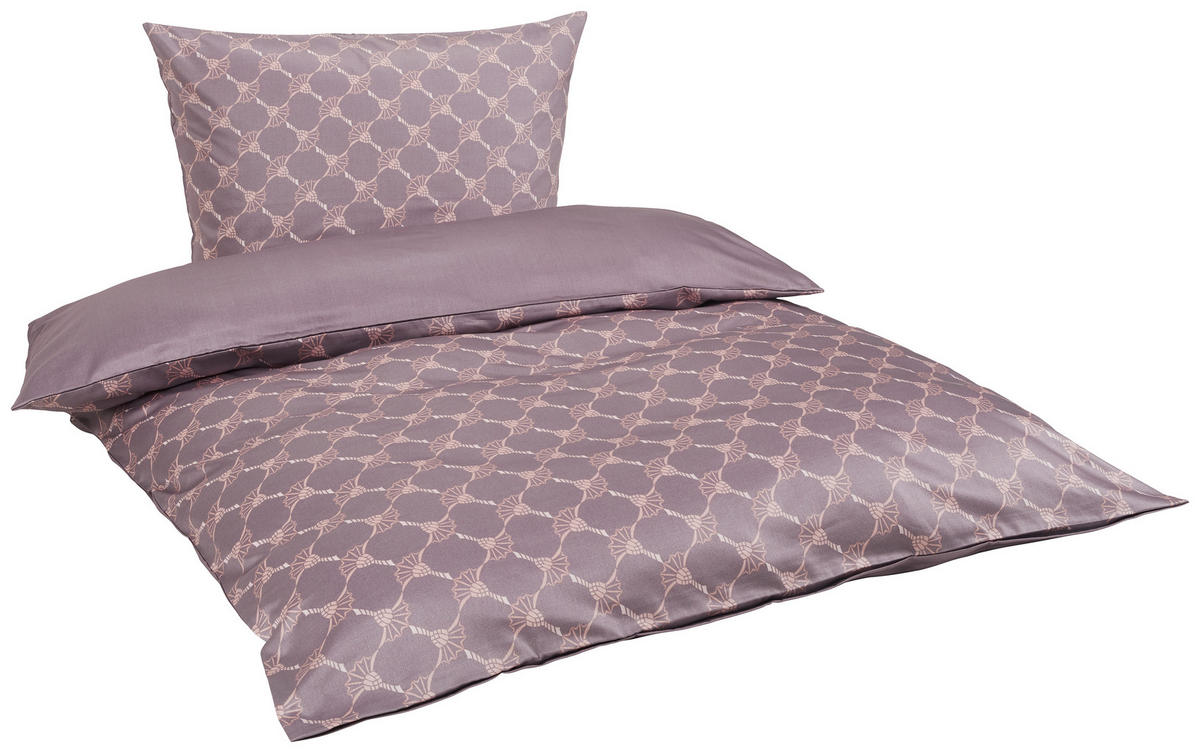 WENDEBETTWÄSCHE Makosatin 140/200 cm  - Altrosa, Design, Naturmaterialien/Textil (140/200cm) - Joop!