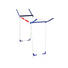 WÄSCHETROCKNER - Blau/Weiß, Basics (118/54,5/108cm) - Leifheit WÄSCHETROCKNER - Blau/Weiß, Basics (118/54,5/108cm) - Leifheit