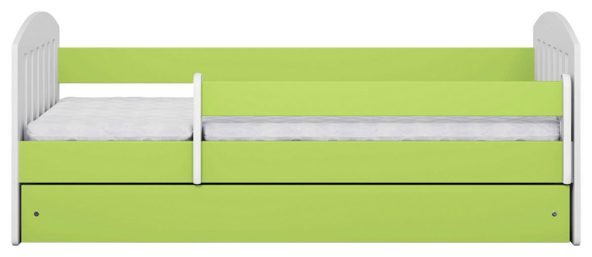 KINDER-/JUNIORBETT - Birkefarben/Weiß, MODERN, Holz/Holzwerkstoff (80/140cm) - MID.YOU