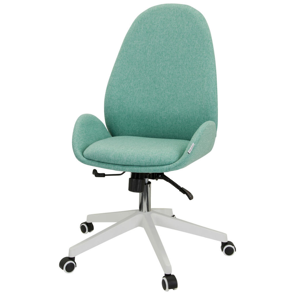 Thumbnail - Mid.you Drehstuhl, Mintgrün, Textil, Drehkreuz, 56x104x58 cm, Wippfunktion, Arbeitszimmer, Bürostühle, Drehstühle