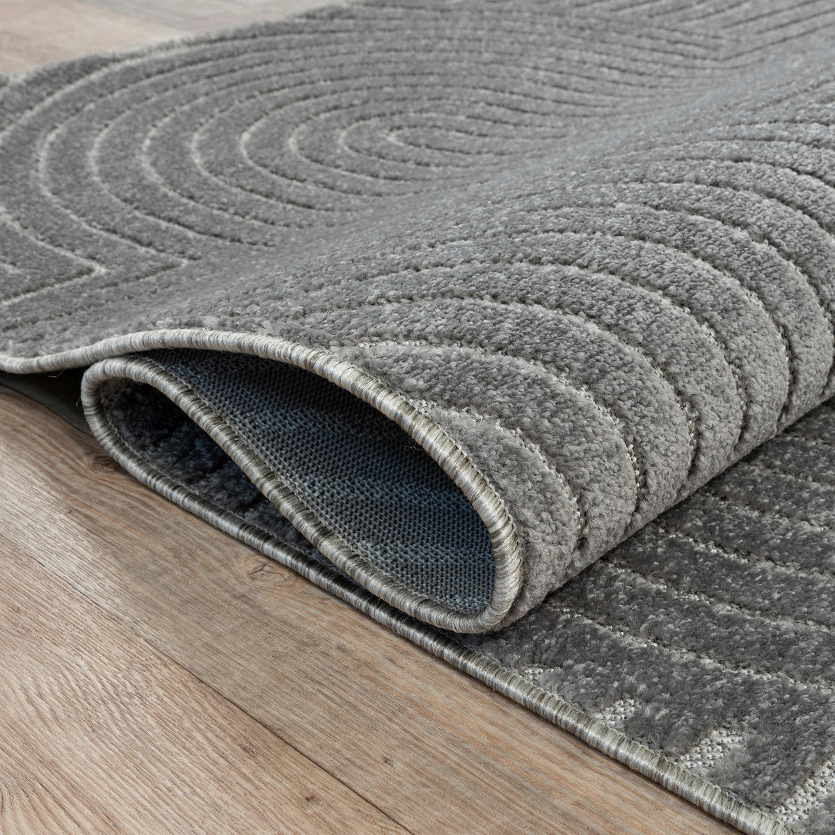 OUTDOORTEPPICH 60/110 cm Berlin Grau  - Grau, Basics, Kunststoff/Textil (60/110cm) - Novel