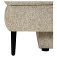 SCHLAFSOFA in Webstoff Beige  - Beige/Schwarz, Design, Kunststoff/Textil (200/90/100cm) - Venda