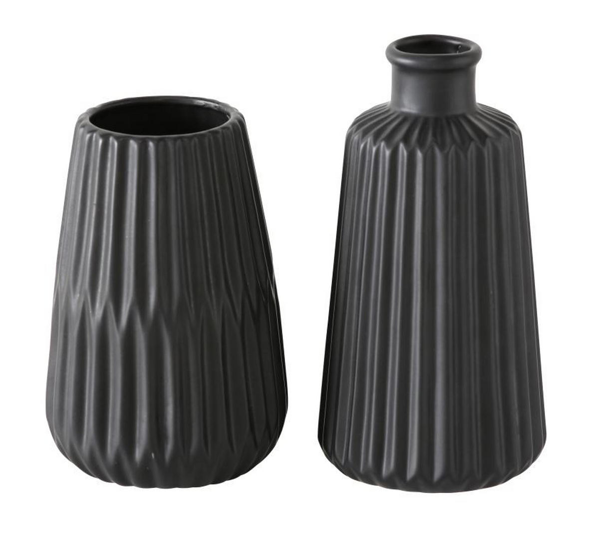 VAZA 17 cm  keramika  - črna, Design, keramika (8/17cm)