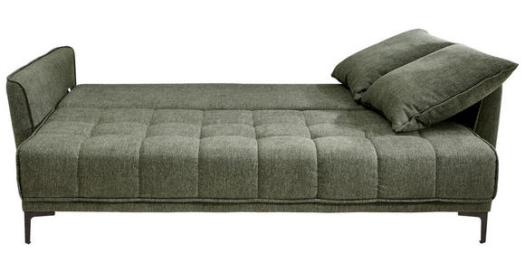 SCHLAFSOFA Flachgewebe Grün  - Schwarz/Grün, Design, Textil (235/70/108cm) - Xora