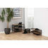 SCHUHREGAL 77,0/50,0/35,0 cm - Eichefarben/Schwarz, Trend, Holzwerkstoff/Metall (77,0/50,0/35,0cm) - Carryhome SCHUHREGAL 77,0/50,0/35,0 cm - Eichefarben/Schwarz, Trend, Holzwerkstoff/Metall (77,0/50,0/35,0cm) - Carryhome