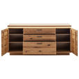 SIDEBOARD Eichefarben  180/84/44 cm  - Eichefarben/Anthrazit, Natur, Holz/Holzwerkstoff (180/84/44cm) - Linea Natura