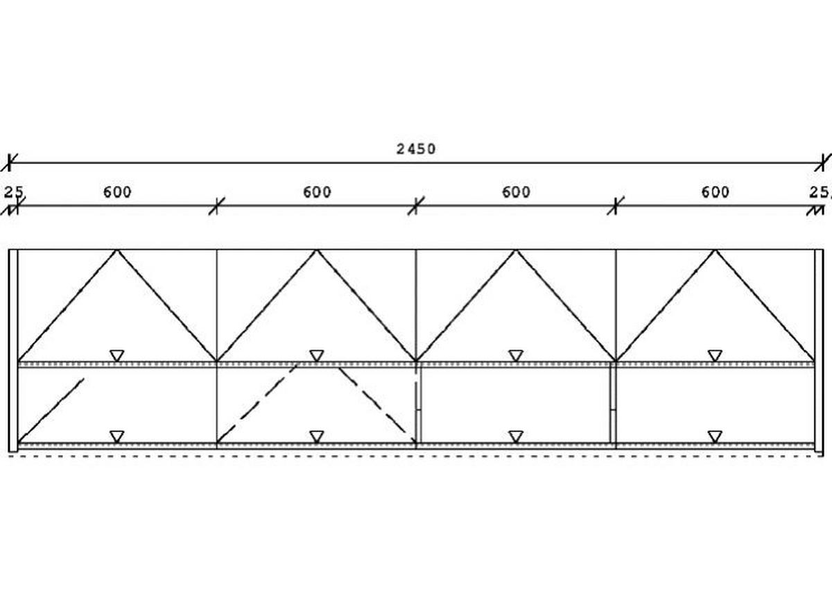 KÜCHENLEERBLOCK 245 cm   in Graphitfarben, Dunkelgrün  - Schieferfarben/Dunkelgrün, Basics, Holzwerkstoff/Metall (245cm) - Impuls