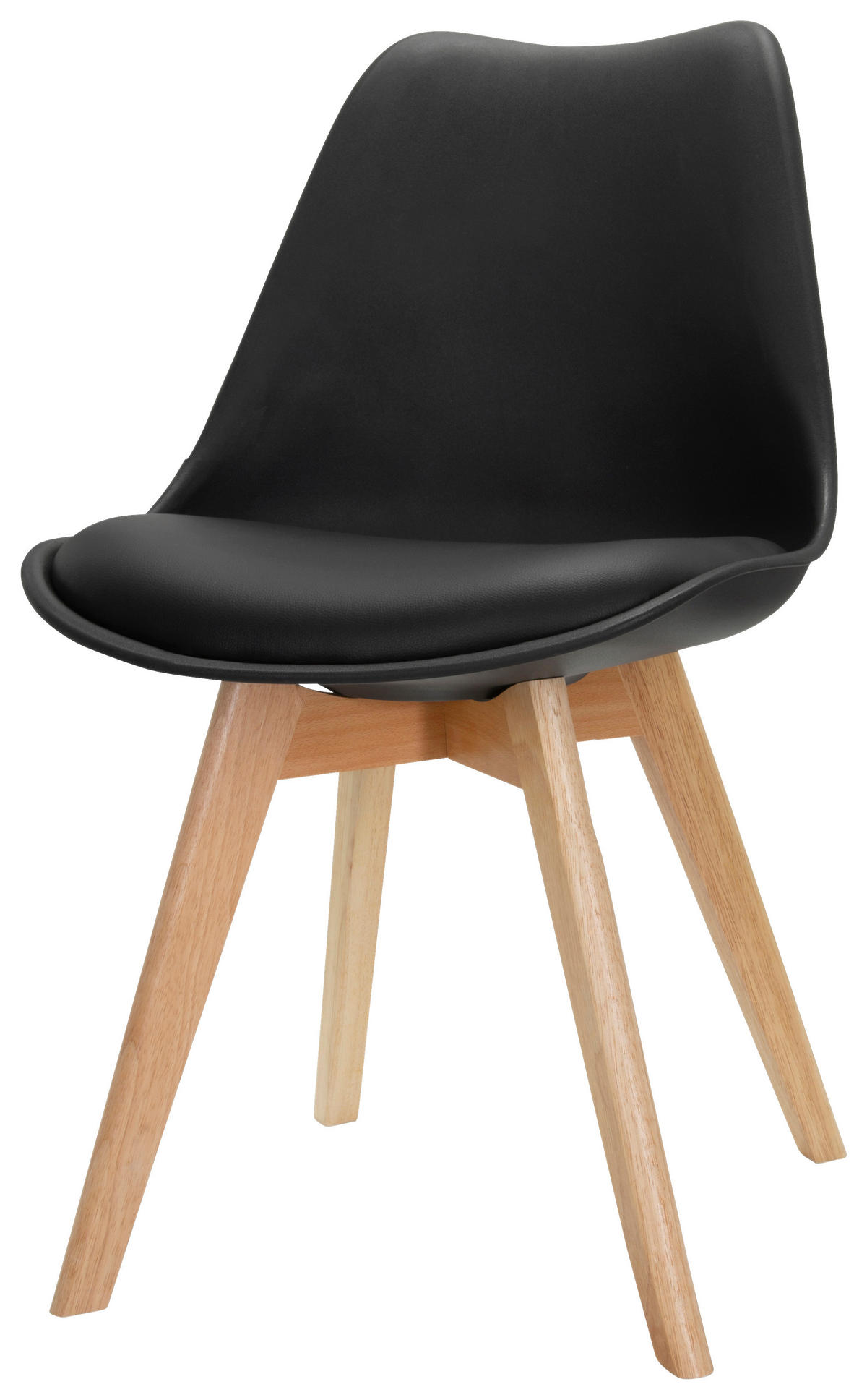 SET STOLOV, umetna masa, tekstil črna, barve bukve  - črna/barve bukve, Moderno, umetna masa/tekstil (748/87/56cm) - MID.YOU