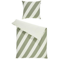 WENDEBETTWÄSCHE Schöner Wohnen - Junction mint Renforcé 135/200 cm  - Creme/Mintgrün, Design, Textil (135/200cm) - Schöner Wohnen