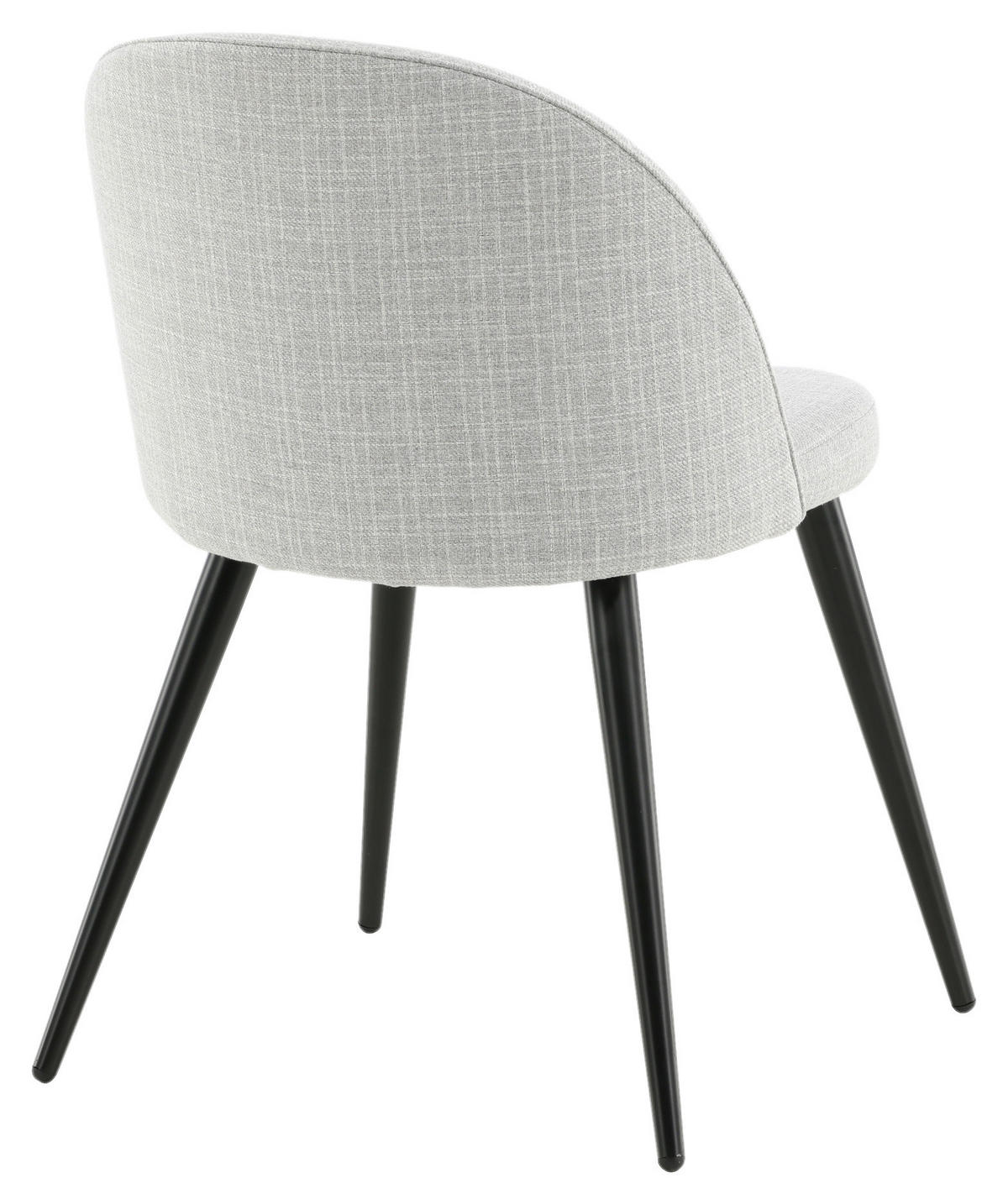 STOLSET 2 styck stål textilväv  - ljusgrå/svart, Design, metall/textil (50/77/48cm) - Livetastic