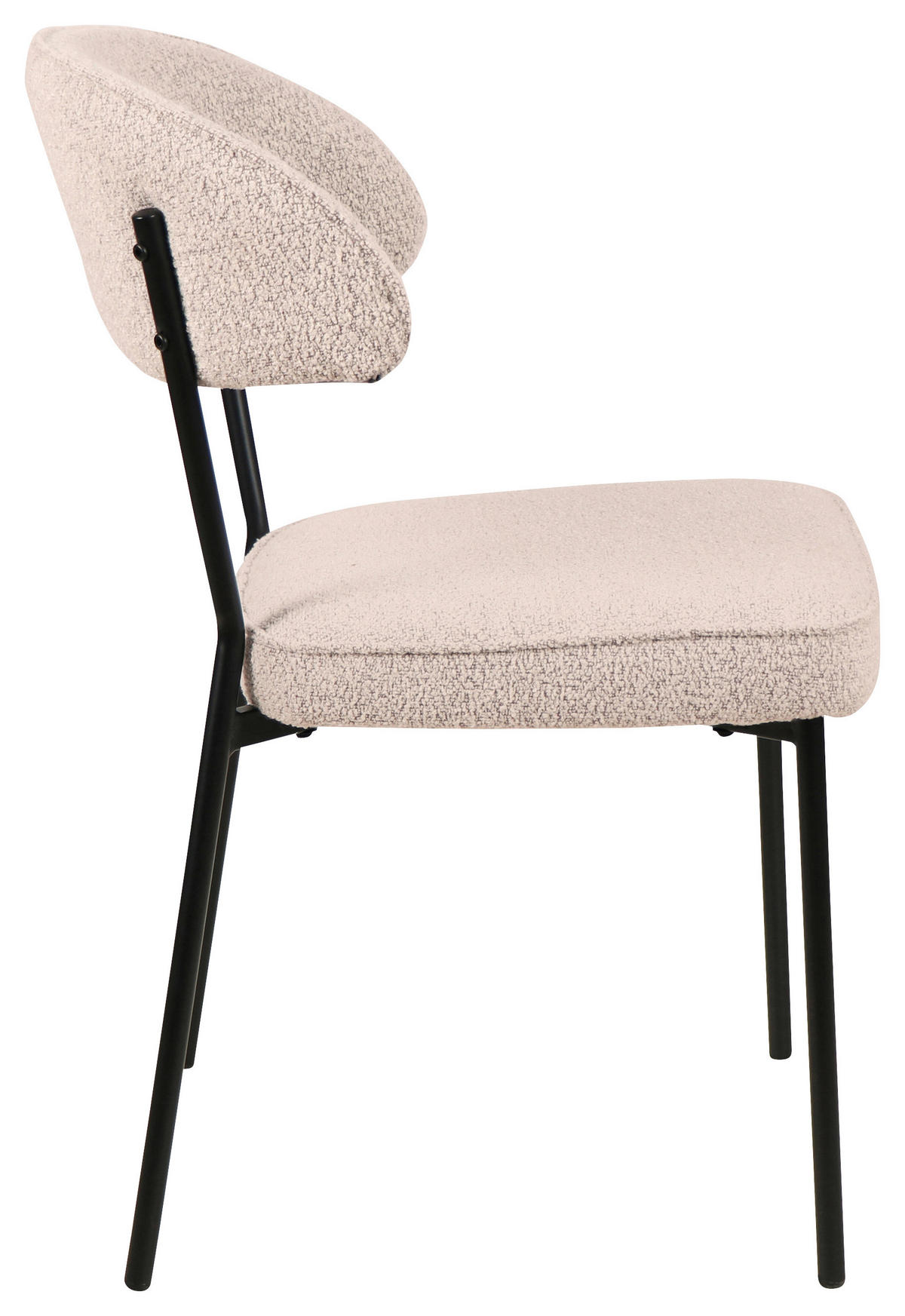STOLICA  pink  drvo, metal, tekstil      - pink/crna, Design, drvo/metal (46/83,5/58cm) - Hom`in