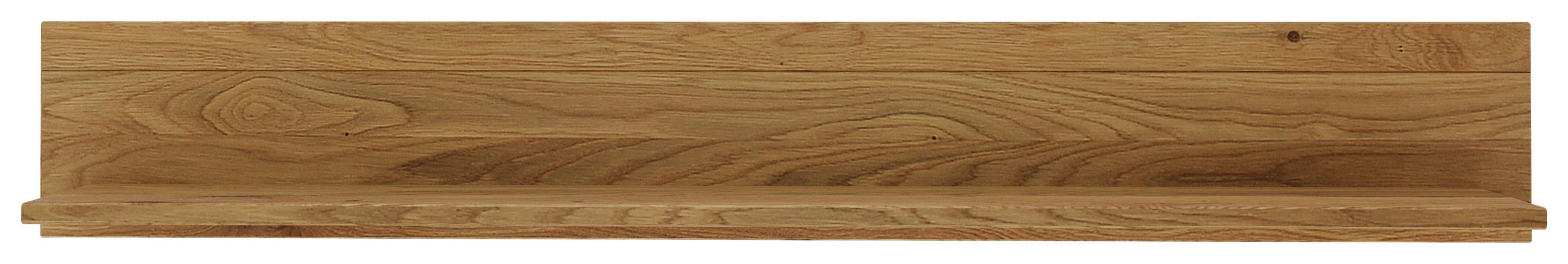 WANDBOARD Holz Eiche massiv Eichefarben  - Eichefarben, Natur, Holz (150/22/24cm) - Linea Natura