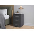 NACHTKÄSTCHEN 40/61/42 cm  in Grau  - Alufarben/Grau, KONVENTIONELL, Holzwerkstoff/Kunststoff (40/61/42cm) - Xora