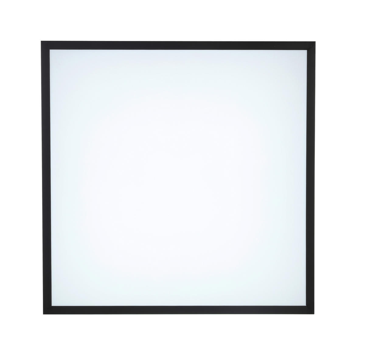 STROPNÉ LED SVIETIDLO, 45/45/7,5 cm - čierna/biela, Lifestyle, kov/plast (45/45/7,5cm) - Novel