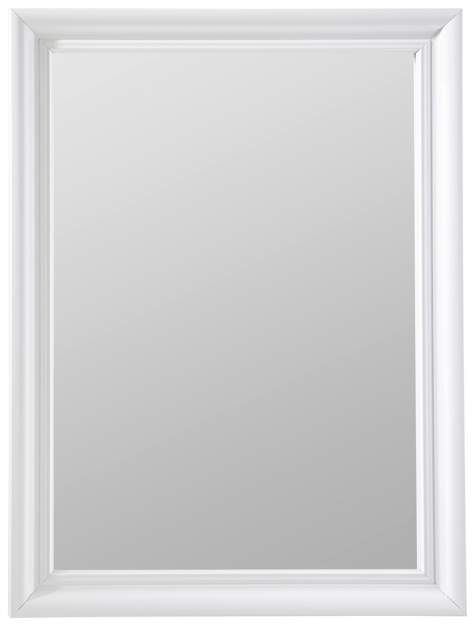 WANDSPIEGEL 45/60/2,8 cm    in rechteckig  - Weiß, KONVENTIONELL, Glas/Holzwerkstoff (45/60/2,8cm) - Carryhome