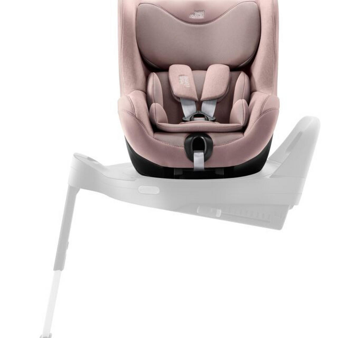 REBOARDER-KINDERSITZ Dualfix 5Z  - Mauve/Altrosa, Basics, Kunststoff/Textil (44/48/74cm) - Britax Römer