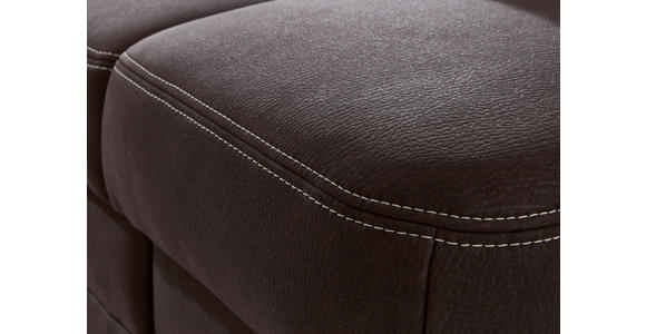 WOHNLANDSCHAFT in Mikrofaser Dunkelbraun - Eiche Bianco/Dunkelbraun, KONVENTIONELL, Holz/Textil (162/327/218cm) - Carryhome