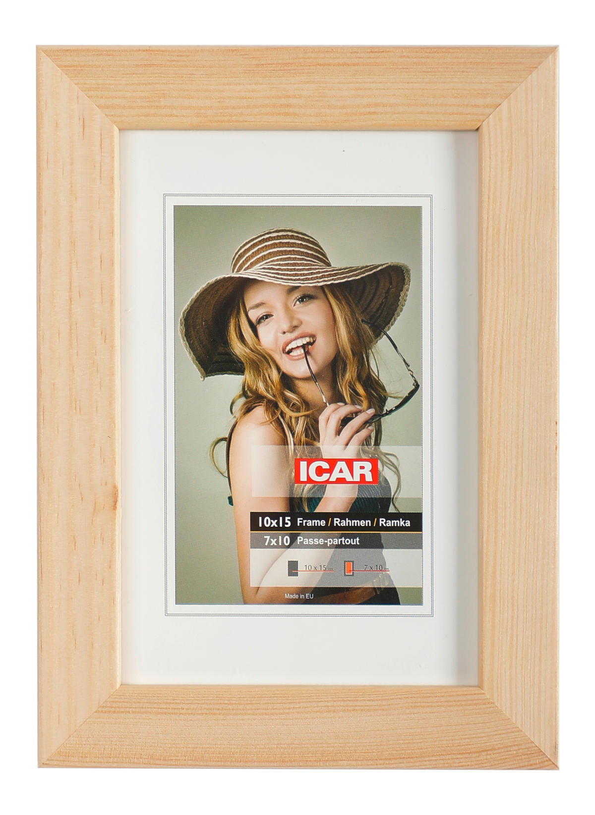 FOTORAHMEN 13,5/18,5 cm  - Kieferfarben, Basics, Glas/Holz (13,5/18,5cm) - Monee