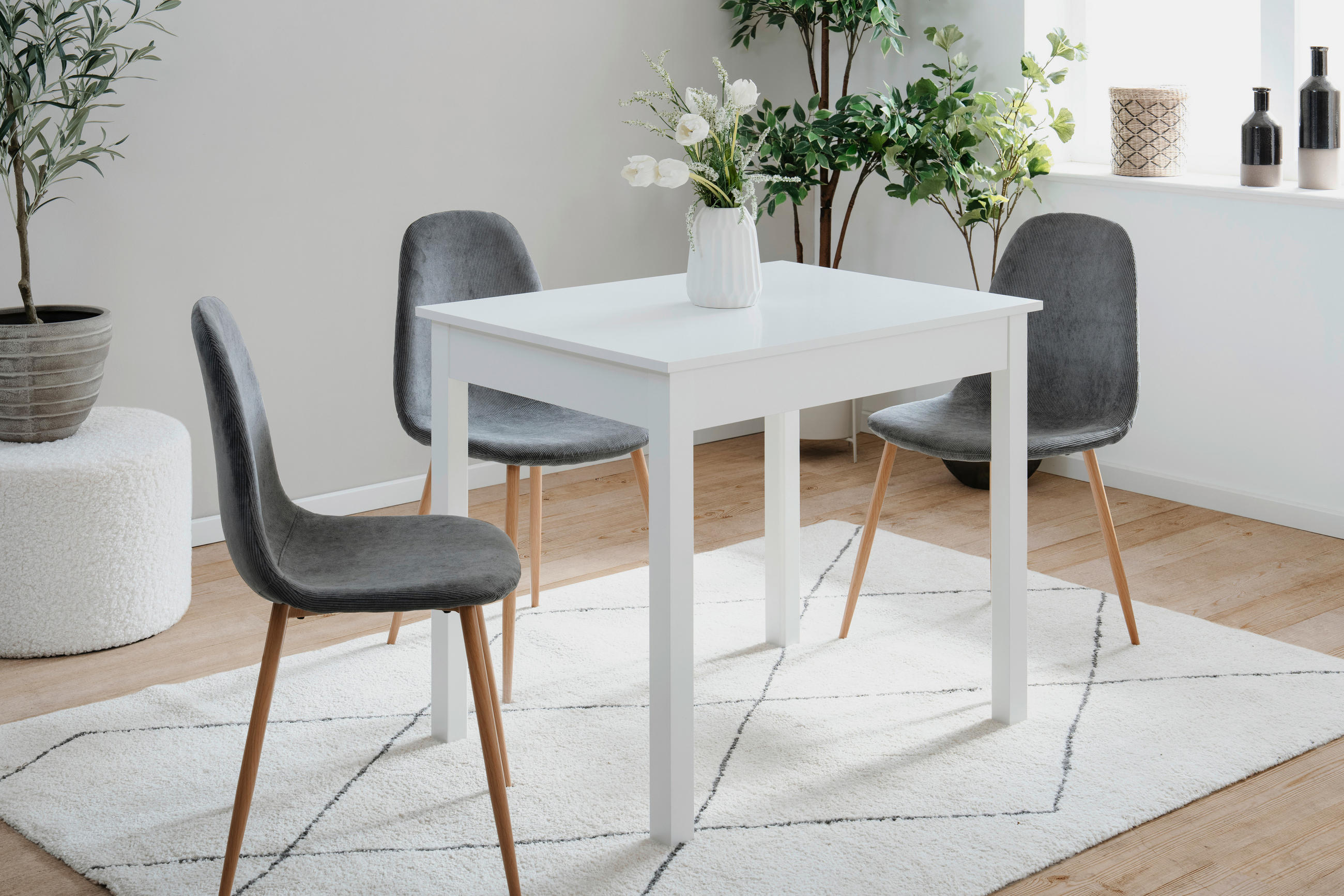 ESSTISCH in Holzwerkstoff 90/67/76 cm   - Weiss, Modern, Holzwerkstoff (90/67/76cm) - MID.YOU