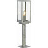 UTOMHUSLAMPA - klar/silver, Basics, metall/glas (11/11/50cm)