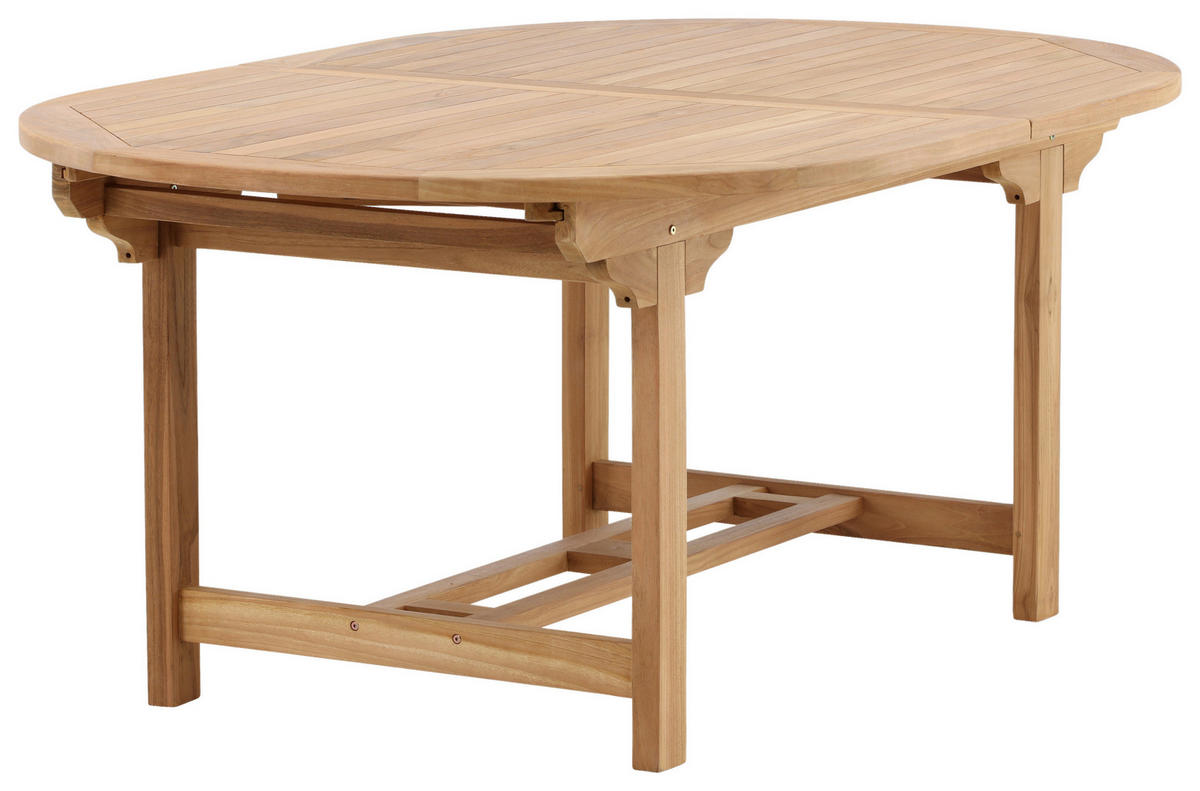 GARTENTISCH 180/120/75 cm  - Teakfarben, KONVENTIONELL, Holz (180/120/75cm) - Gardenson