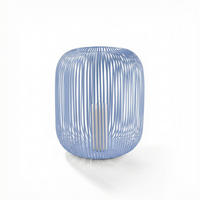 LATERNE - Pastellblau, Basics, Metall (30/35cm) - FYNCH-HATTON