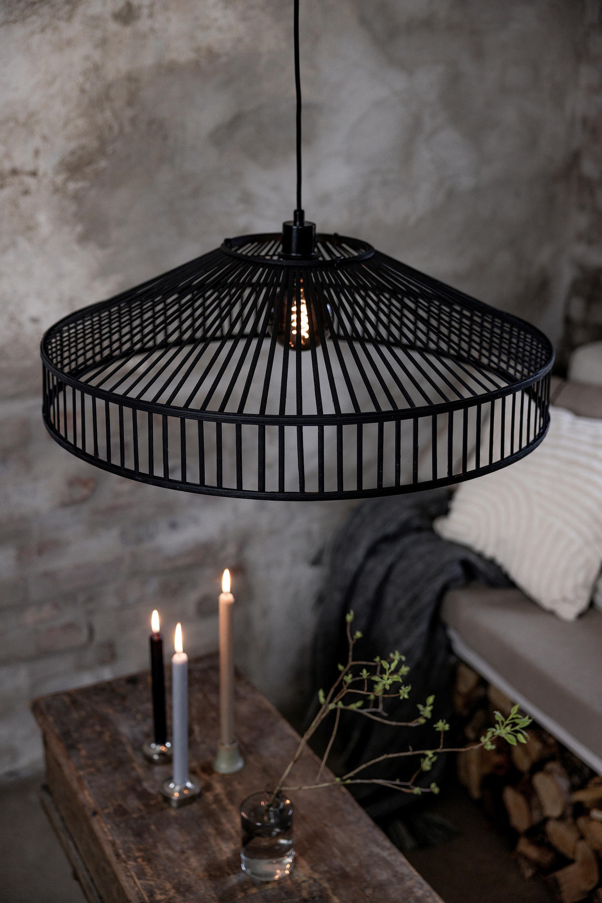 PENDELLEUCHTE TAPA 70/23/70 cm   - Schwarz, Basics (70/23/70cm) - Markslöjd